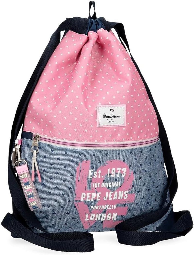 Batoh Pepe Jeans Noni Denim Premium batohy a brašny Naty Shop Rucksack Mit Kordelzug
