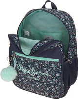 Pepe Jeans Alenka školní batoh s vozíkem, modrý, 30 x 40 x 12 cm, polyester, 14,4 l, modrý, školní batoh s vozíkem Prémiové batohy a brašny Naty Shop