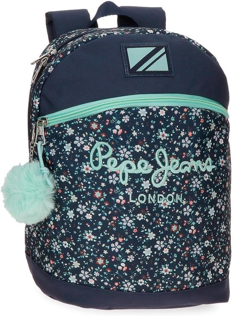 Pepe Jeans Alenka školní batoh s vozíkem, modrý, 30 x 40 x 12 cm, polyester, 14,4 L, modrý, školní batoh s vozíkem Premium batohy a brašny Naty Shop Lässiger batoh