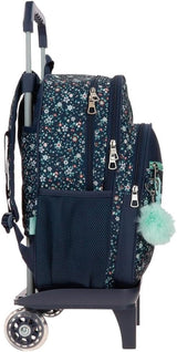 Pepe Jeans Alenka školní batoh s vozíkem, modrý, 30 x 40 x 12 cm, polyester, 14,4 l, modrý, školní batoh s vozíkem Prémiové batohy a brašny Naty Shop
