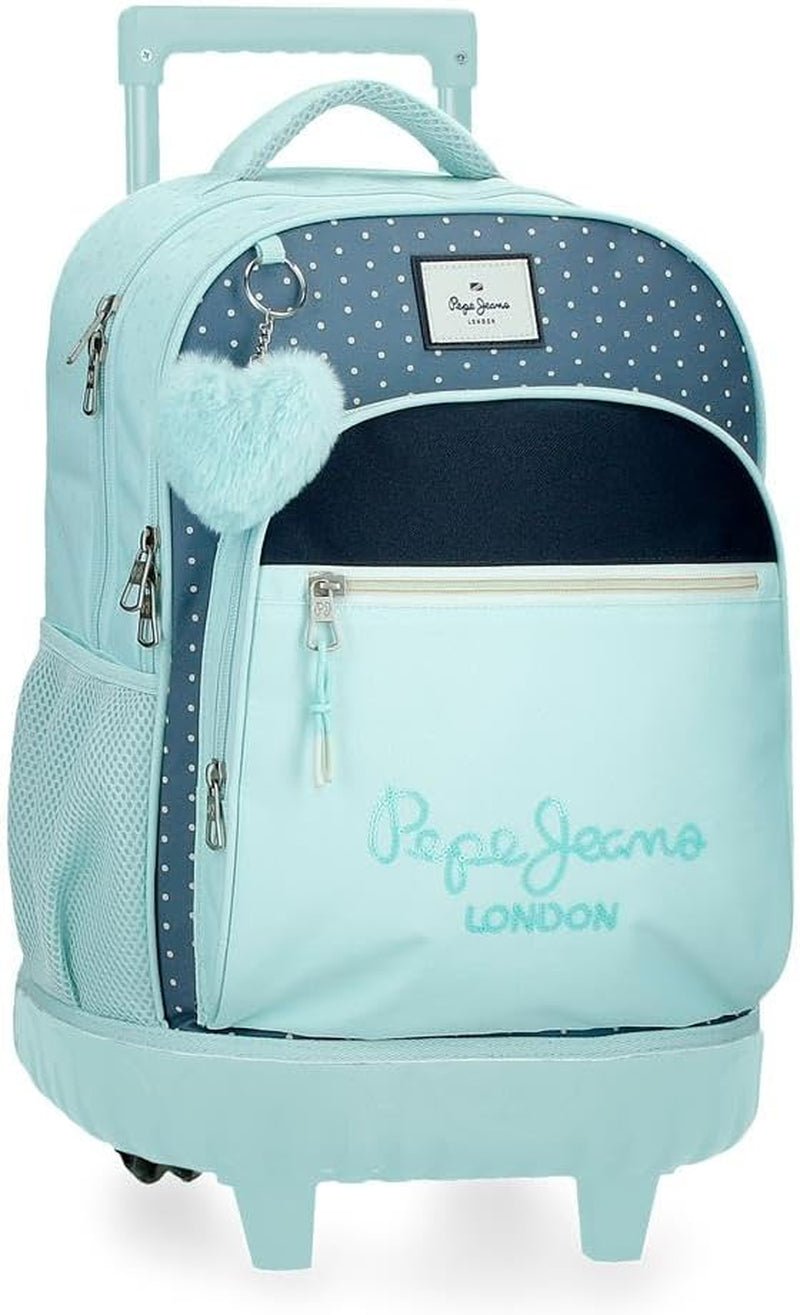 Školní batoh Pepe Jeans Dalma Dětský batoh z polyesteru, široké a nastavitelné popruhy, přední kapsa. Od Joumma Bags Prémiové batohy a brašny Naty Shop Rucksack Mit Rollen