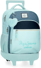Školní batoh Pepe Jeans Dalma Dětský batoh z polyesteru, široké a nastavitelné popruhy, přední kapsa. Od Joumma Bags Prémiové batohy a brašny Naty Shop Rucksack Mit Rollen