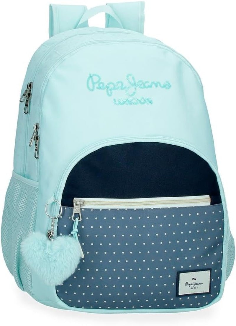 Školní batoh Pepe Jeans Dalma Dětský batoh z polyesteru, široké a nastavitelné popruhy, přední kapsa. Od Joumma Bags Prémiové batohy a brašny Naty Shop Doppelter Rucksack