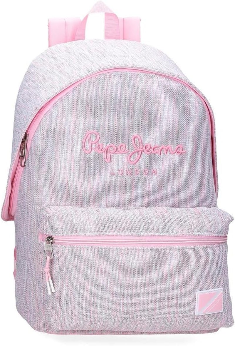 Pepe Jeans Miri školní batoh, růžový, 31 x 44 x 17,5 cm, polyester, 22,79 l, růžový, školní batoh Prémiové batohy a brašny Naty Shop Rucksack 42