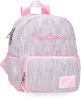 Pepe Jeans Miri školní batoh, růžový, 31 x 44 x 17,5 cm, polyester, 22,79 l, růžový, školní batoh Prémiové batohy a brašny Naty Shop Freizeit-Rucksack