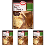 RUF Cake Glaze Lískový ořech, 100 g v sáčku, vhodné do mikrovlnné trouby, na glazování dortů s ořechy, pralinkami a nigré, bez lepku (balení 4 ks) Cukrová pasta Naty Shop Výchozí název
