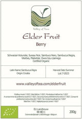 Bio černý bez - celé bobule sambucus - černý bez Dehydrované produkty Naty Shop