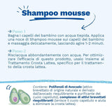 Pěnový šampon na mléčné krusty, vlasy, miminka, děti, celou rodinu - Pomáhá odstranit mléčnou krustu, šetrné čištění, neštípe (150 ml) Děti - Péče do koupele a pokožky Naty Shop