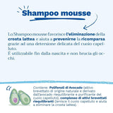 Pěnový šampon na mléčné krusty, vlasy, miminka, děti, celou rodinu - Pomáhá odstranit mléčnou krustu, šetrné čištění, neštípe (150 ml) Děti - Péče do koupele a pokožky Naty Shop