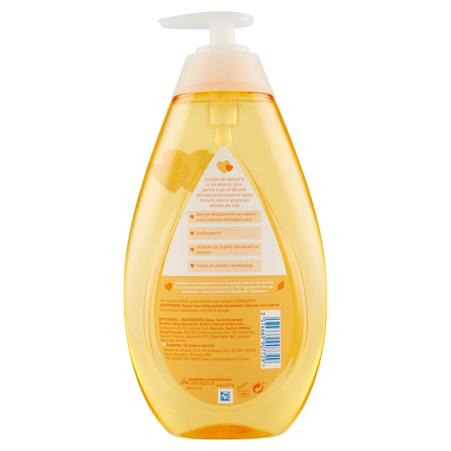 Johnson's & Johnson dětský šampon, 750 ml Děti - koupel a péče o pleť Naty Shop