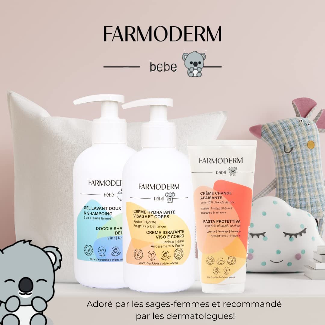 Šampon a mycí gel 2 v 1 Daily Gentle Baby Shampoo & Cleansing Gel - veganské a organické - s 98 % přírodních složek - Šampon bez slz pro děti a kojence - 300 ml Děti - Koupel a péče o pleť Naty Shop