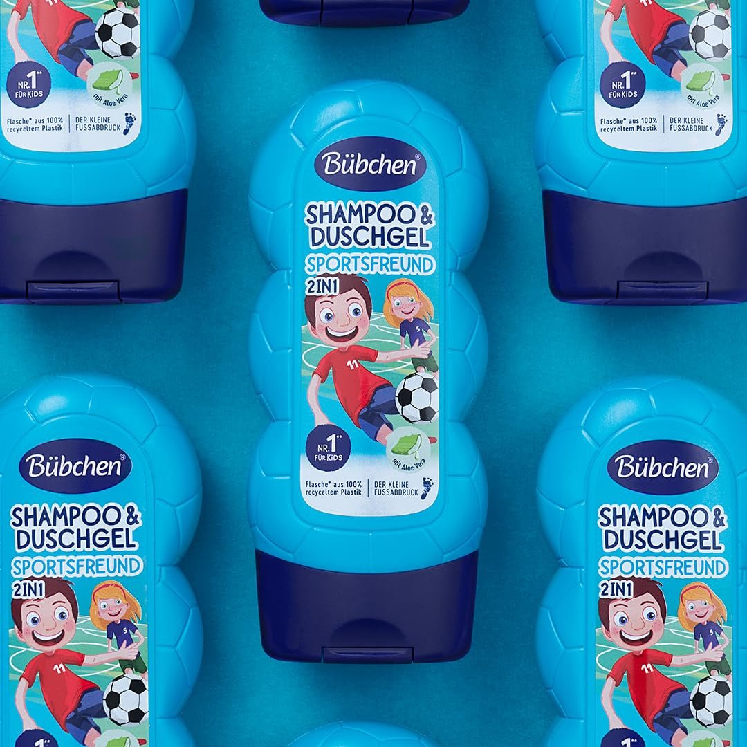 Buebchen Sportsfreund šampon a sprchový gel 2v1, 230 ml Děti - péče o pleť a koupel Naty Shop