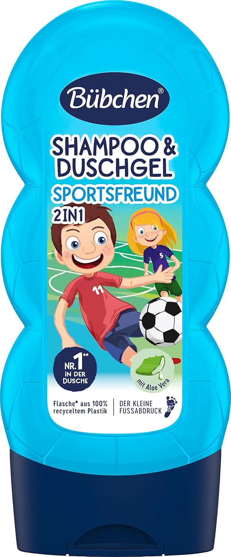 Šampon a sprchový gel Buebchen Sportsfreund 2v1, 230 ml Dětská péče do koupele a pokožky Naty Shop 230 ml (1 balení)
