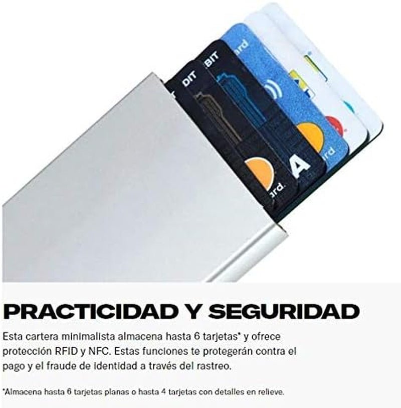 Samsonite Alu Fit SLG - Card bag, 10,2 cm, modrá (True Blue) Pánská peněženka Naty Shop