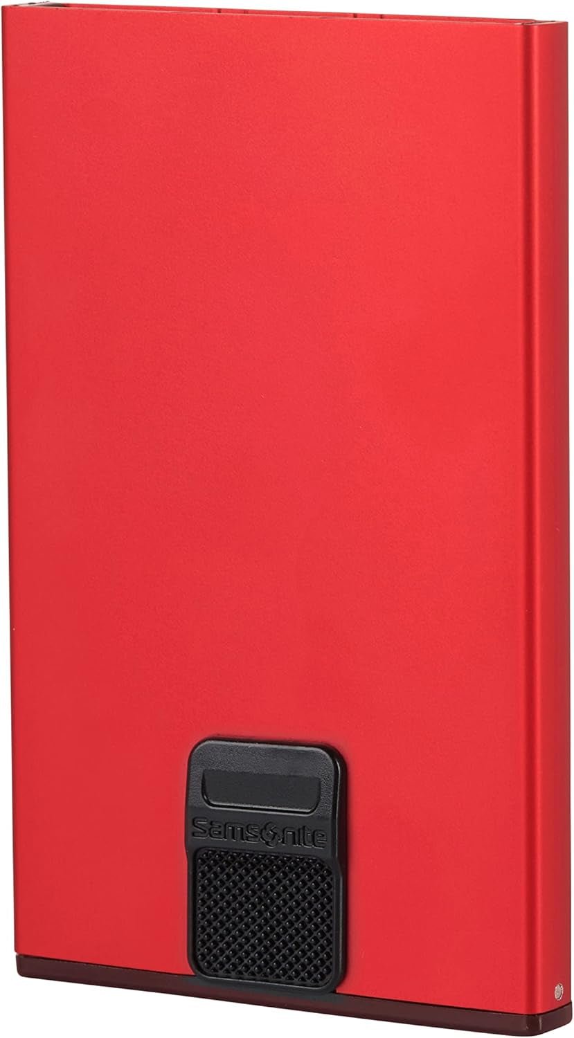Samsonite Alu Fit SLG - pouzdro na karty, 10,2 cm, červená (červená) Pánská peněženka Naty Shop červená