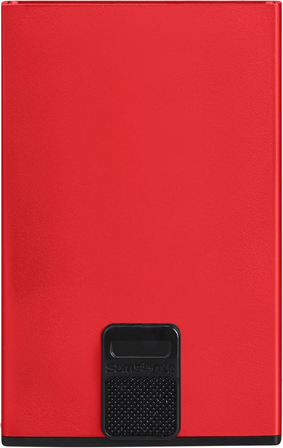 Samsonite Alu Fit SLG - taška na karty, 10,2 cm, červená (červená) pánská peněženka Naty Shop