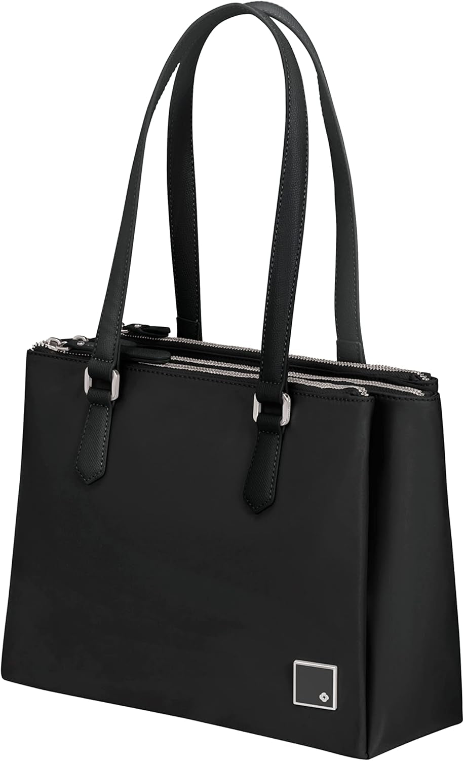 Samsonite Essentially Karissa - Taška přes rameno se 3 přihrádkami, 34 cm, černá (černá) Tašky Dámské Naty Shop Black (černá)