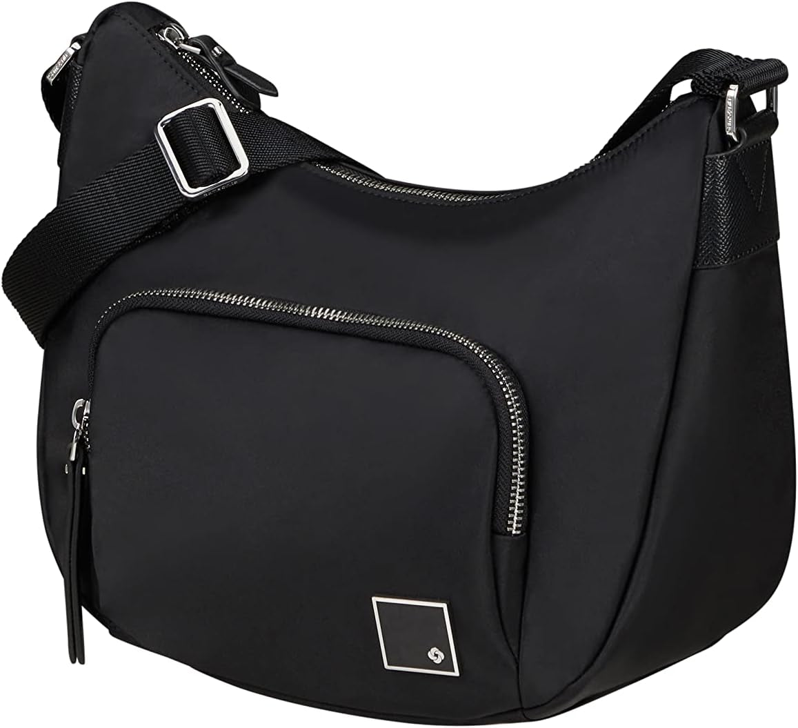 Samsonite Essentially Karissa - taška přes rameno M, 36 cm, černá (černá) Dámské tašky Naty Shop Černá (černá) taška přes rameno S