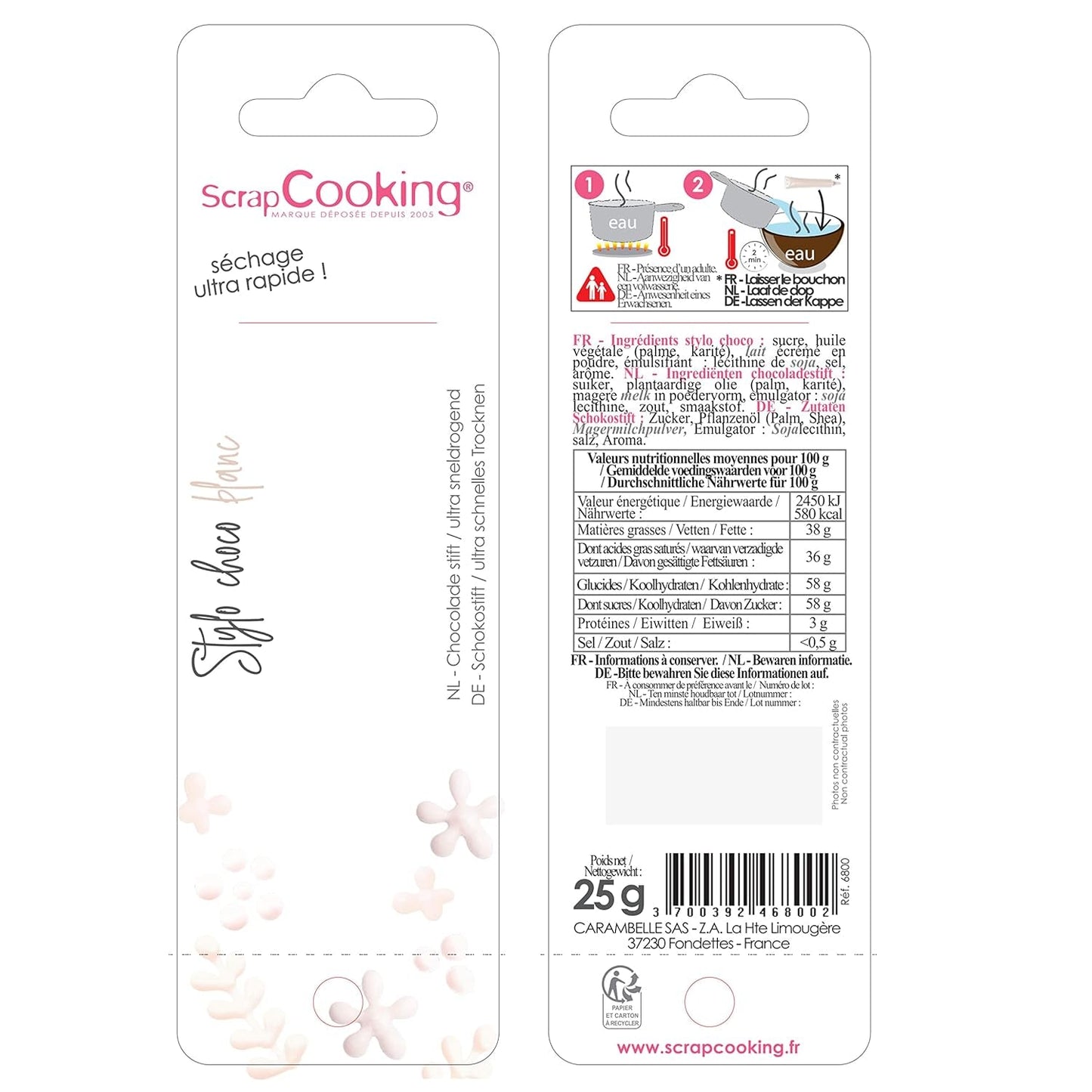 ScrapCooking - potravinářské barvivo, různé barvy, tuba na psaní, 25 gramů cukrové pasty Naty Shop