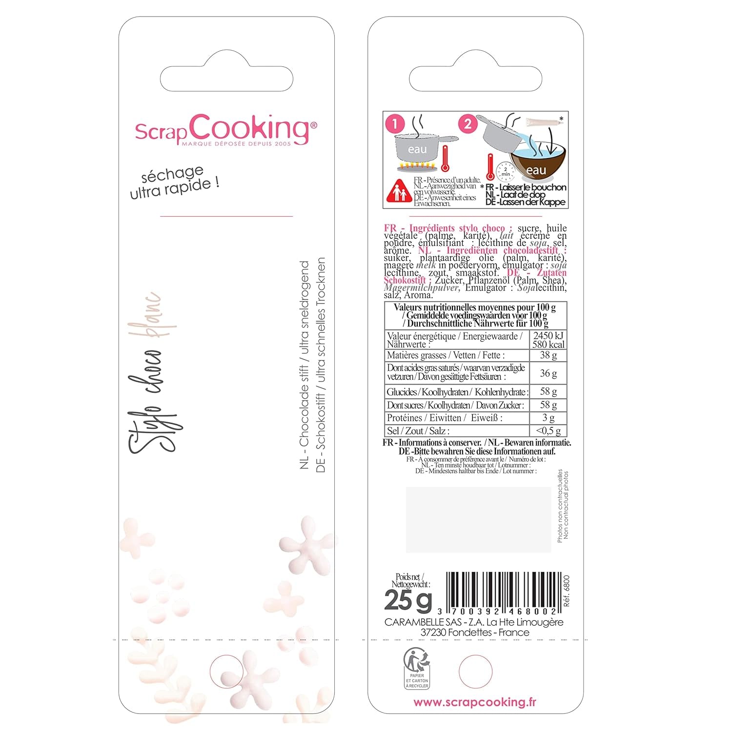 ScrapCooking - potravinářské barvivo, různé barvy, tuba na psaní, 25 gramů cukrové pasty Naty Shop