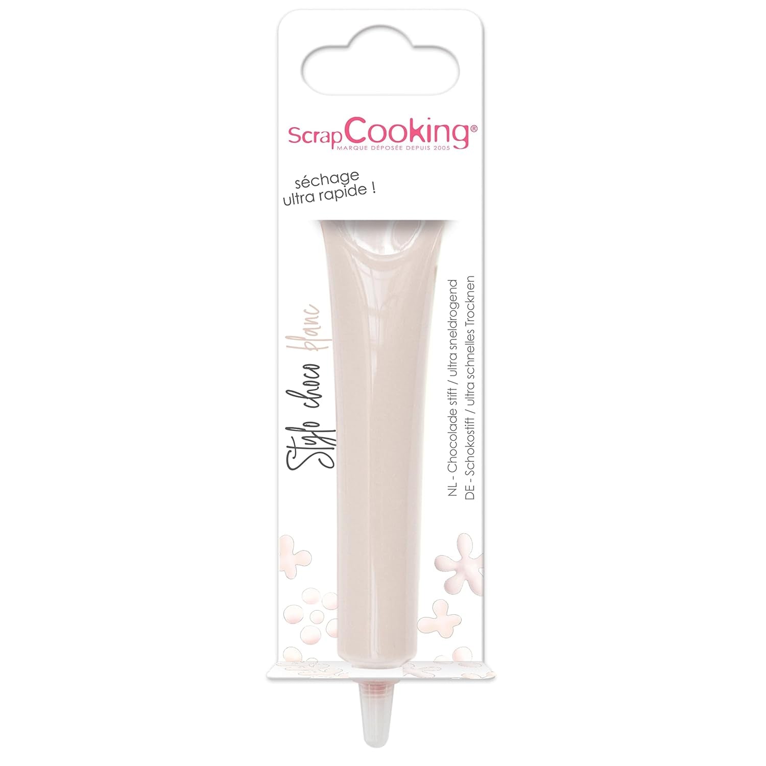 ScrapCooking - potravinářské barvivo, různé barvy, v tubě na psaní, 25 gramů Naty Shop Bílá cukrová pasta 25G