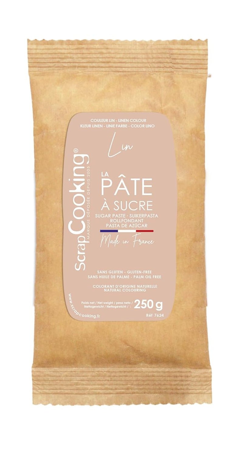 ScrapCooking - Pâte Ã Sucre Vert Sauge 250 g - Colorant d'Origine Naturelle - Sans Gluten, Sans Huile de Palme - Pour Gâteaux, Pâtisseries Anniversaire - Vert Pastel - Fabrikie en France - 7621 Cukrová pasta Naty Shop Beige