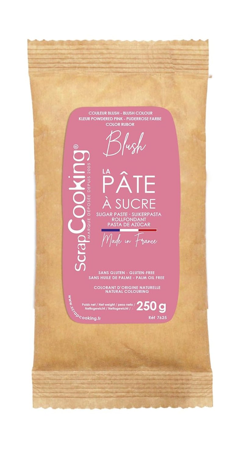 ScrapCooking - Pâte Ã Sucre Vert Sauge 250 g - Colourant d'Origine Naturelle - Sans Gluten, Sans Huile de Palme - Pour Gâteaux, Pâtisseries Anniversaire - Vert Pastel - Fabrikie en France - 7621 Cukrová pasta Naty Shop Pink blush