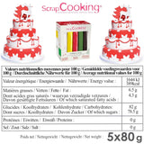 ScrapCooking - Sada 5 ks fondantů - bílý, žlutý, červený, zelený a hnědý - 5 x 80 g - cukrová pasta na dorty Ozdoby na dorty Narozeniny Vánoce - bez lepku a bez palmového oleje - 7257 Naty Shop Sugarpaste