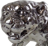 Dekorativní plastika Casablanca XL - Gpard Matt silver - Dekor do obývacího pokoje - Délka 80 cm Sošky a plastiky Naty Shop