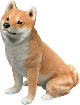 Socha, pryskyřice, bílá, střední velikost Naty Shop figurky a sochy Střední velikost Shiba Inu