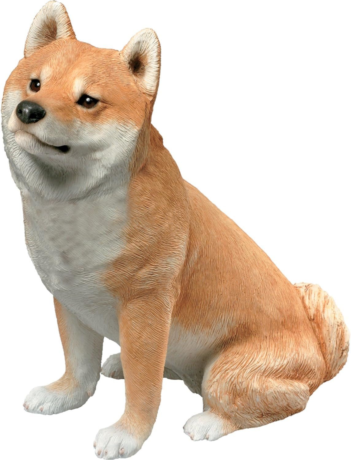 Socha, pryskyřice, bílá, střední velikost Naty Shop figurky a sochy Střední velikost Shiba Inu