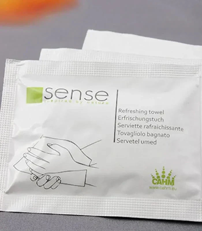 Osvěžující hotelový ubrousek – Sense Cosmetica Hoteliera Naty Shop