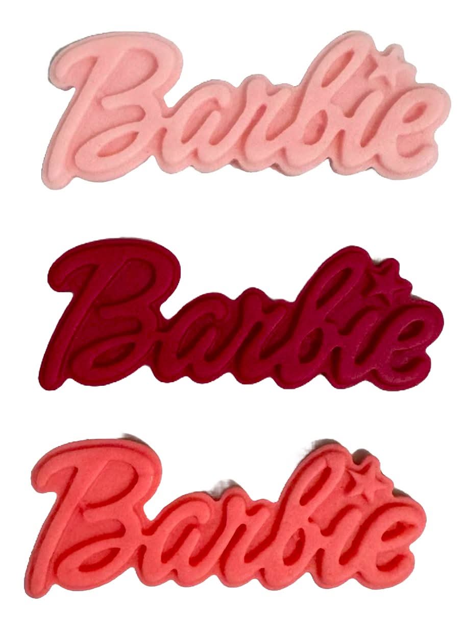 Sada 3 jedlých cukrových dekorací, Barbie Sugar Paste Decorations Nati Shop