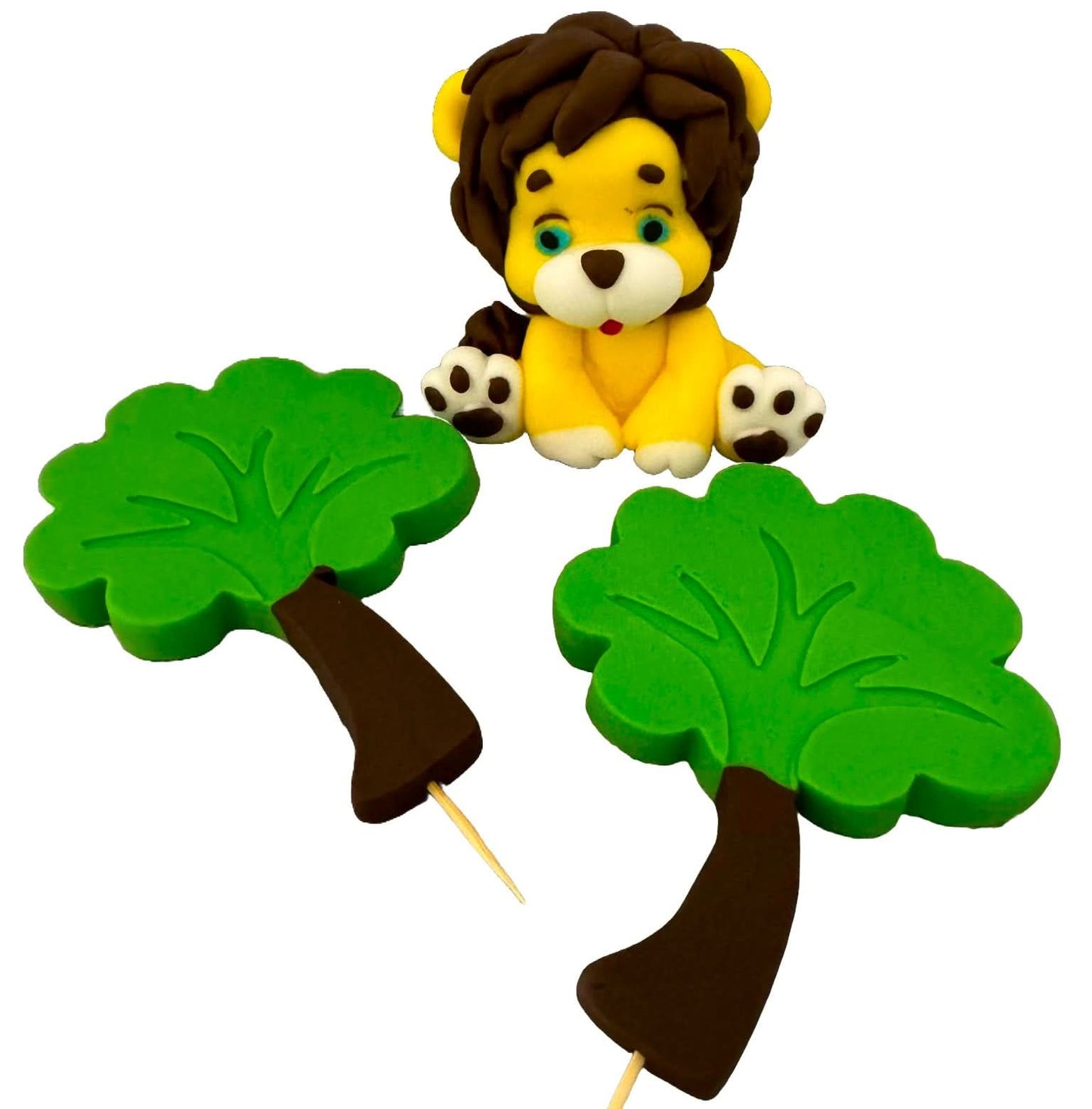 Sada 3 jedlých cukrových dekorací, Leo Sugar Paste Decorations Nati Shop