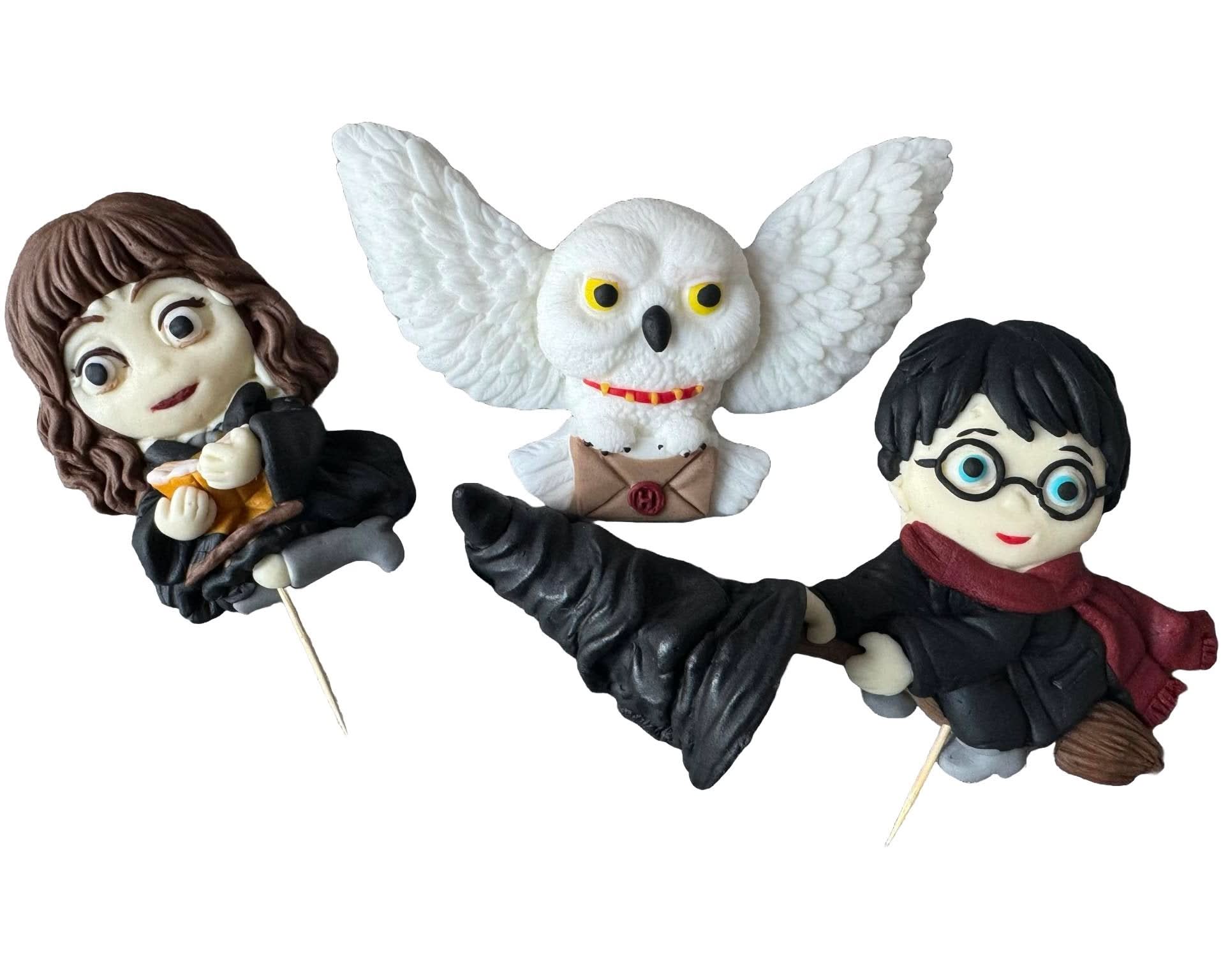 Sada 4 jedlých cukrových dekorací, dekorace z cukrové pasty Harry Potter Nati Shop