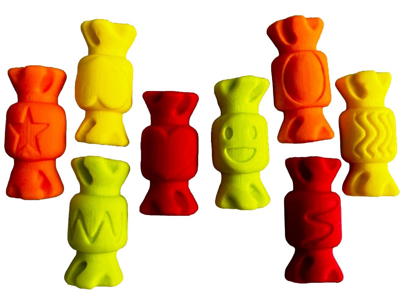 Sada 8 jedlých cukrových dekorací, Candy Decorations z Sugar Paste Nati Shop