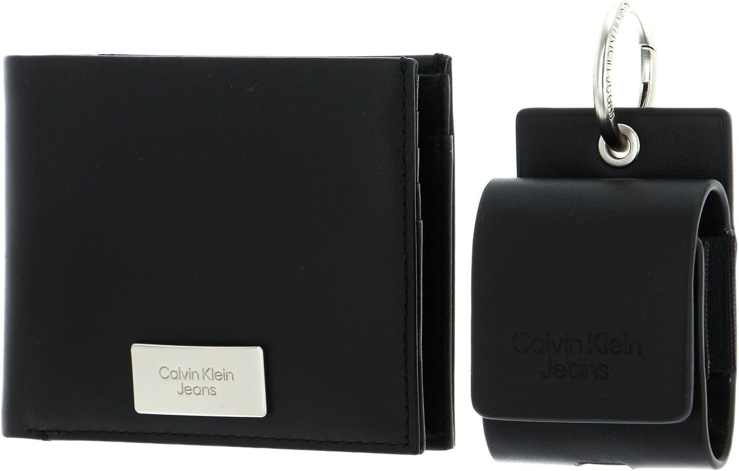 Calvin Klein Jeans dárková sada pro muže Dárková bifold peněženka & pouzdro na AirPods, černá (černá), pánská peněženka univerzální velikosti Naty Shop Výchozí název