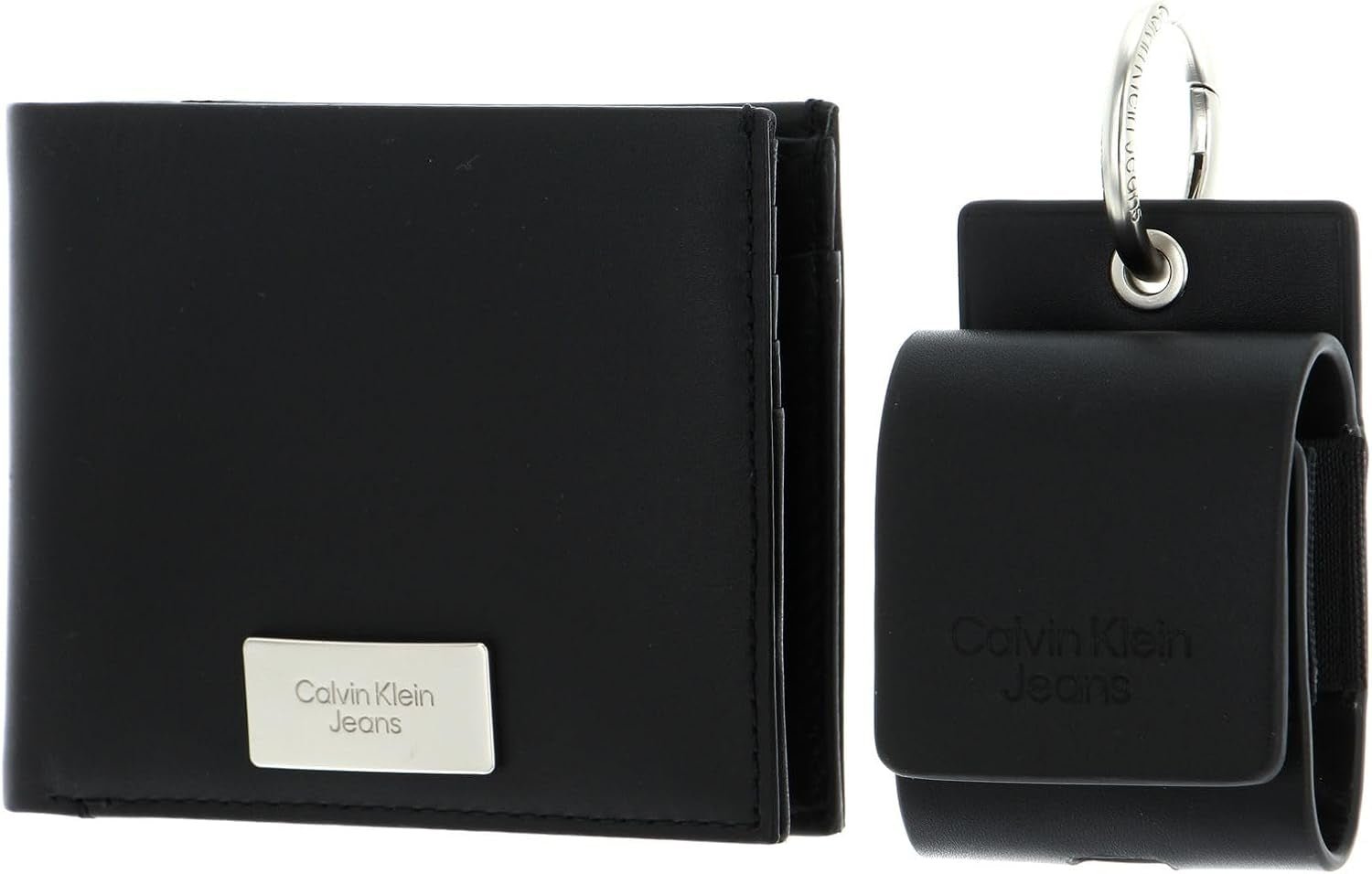 Calvin Klein Jeans dárková sada pro muže Dárková bifold peněženka & pouzdro na AirPods, černá (černá), pánská peněženka univerzální velikosti Naty Shop Výchozí název