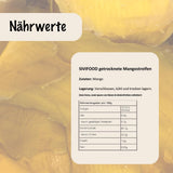 SIVIFOOD sušené mango 1kg - sušené mango nudličky exotické sušené ovoce nesířené bez přidaného cukru přírodní přírodní vegan bohaté na vitamíny sušené mango vitaminizované ovocné přesnídávky 1000g Dehydrované produkty Naty Shop
