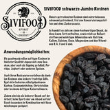 SIVIFOOD jumbo černé sultánky 300g - velké a lahodné černé sultánky špičkové kvality přirozeně sušené sladké ovocné hrozny nesířené neslazené neslazené bez oleje Kishmish aditiva Dehydrované produkty Naty Shop