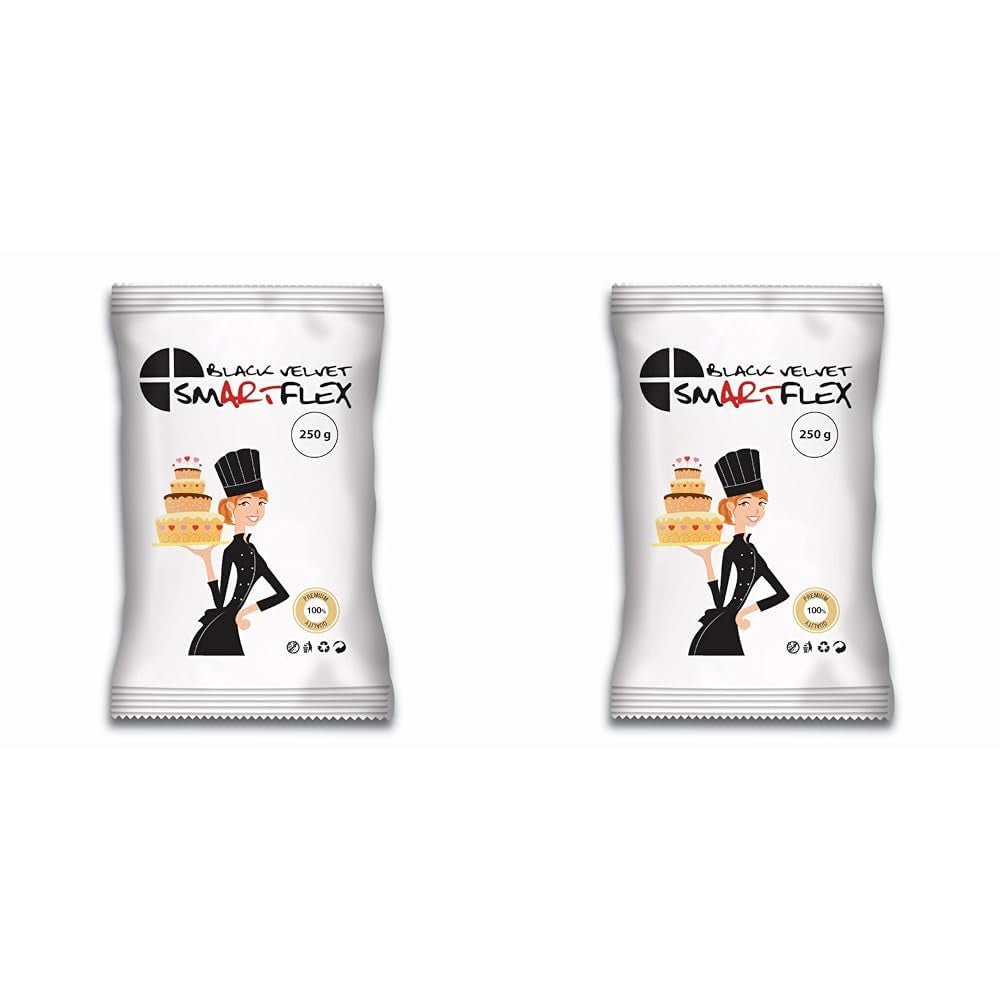 SmartFlex Fondant Black Velvet, 250 g (balení 2 ks) Cukrová pasta Naty Shop Výchozí název