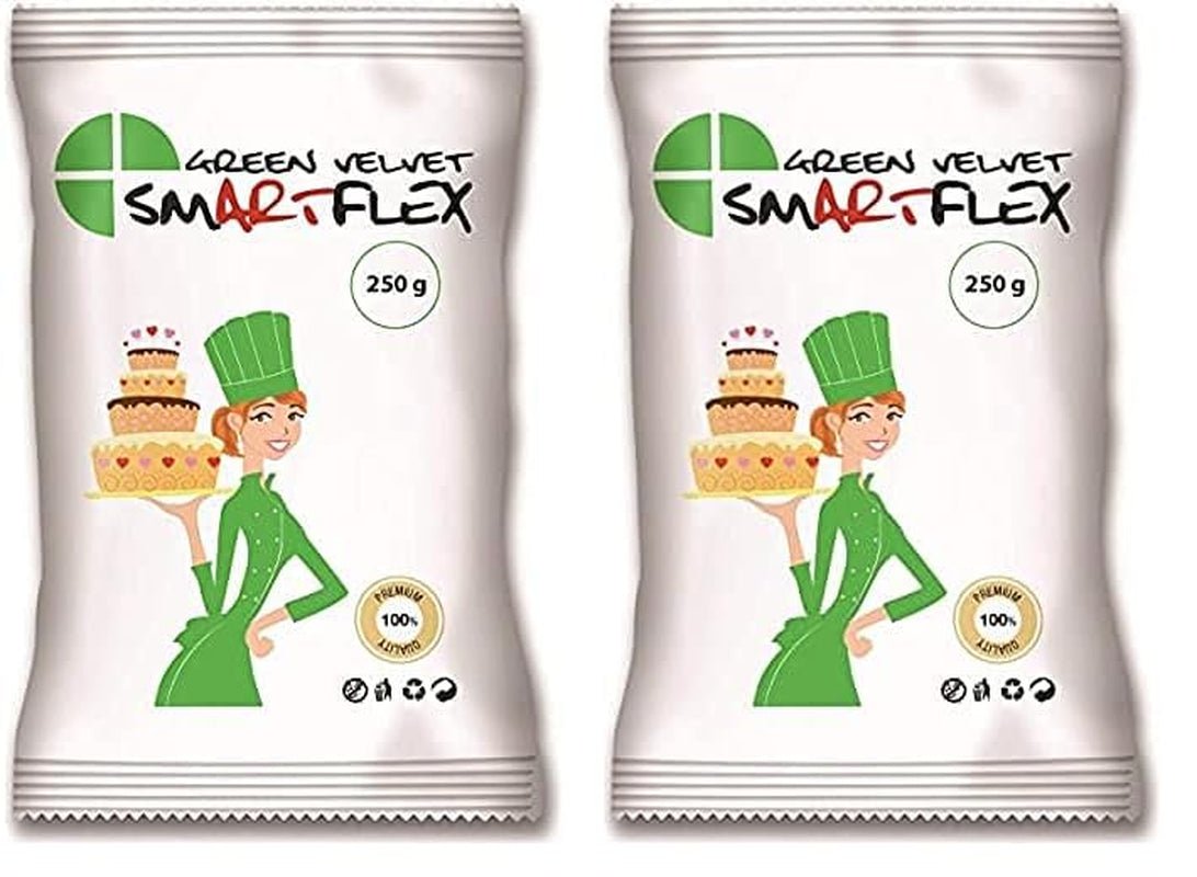 SmartFlex Fondant Green Velvet, 250 g (balení 2 ks) Cukrová pasta Naty Shop Výchozí název