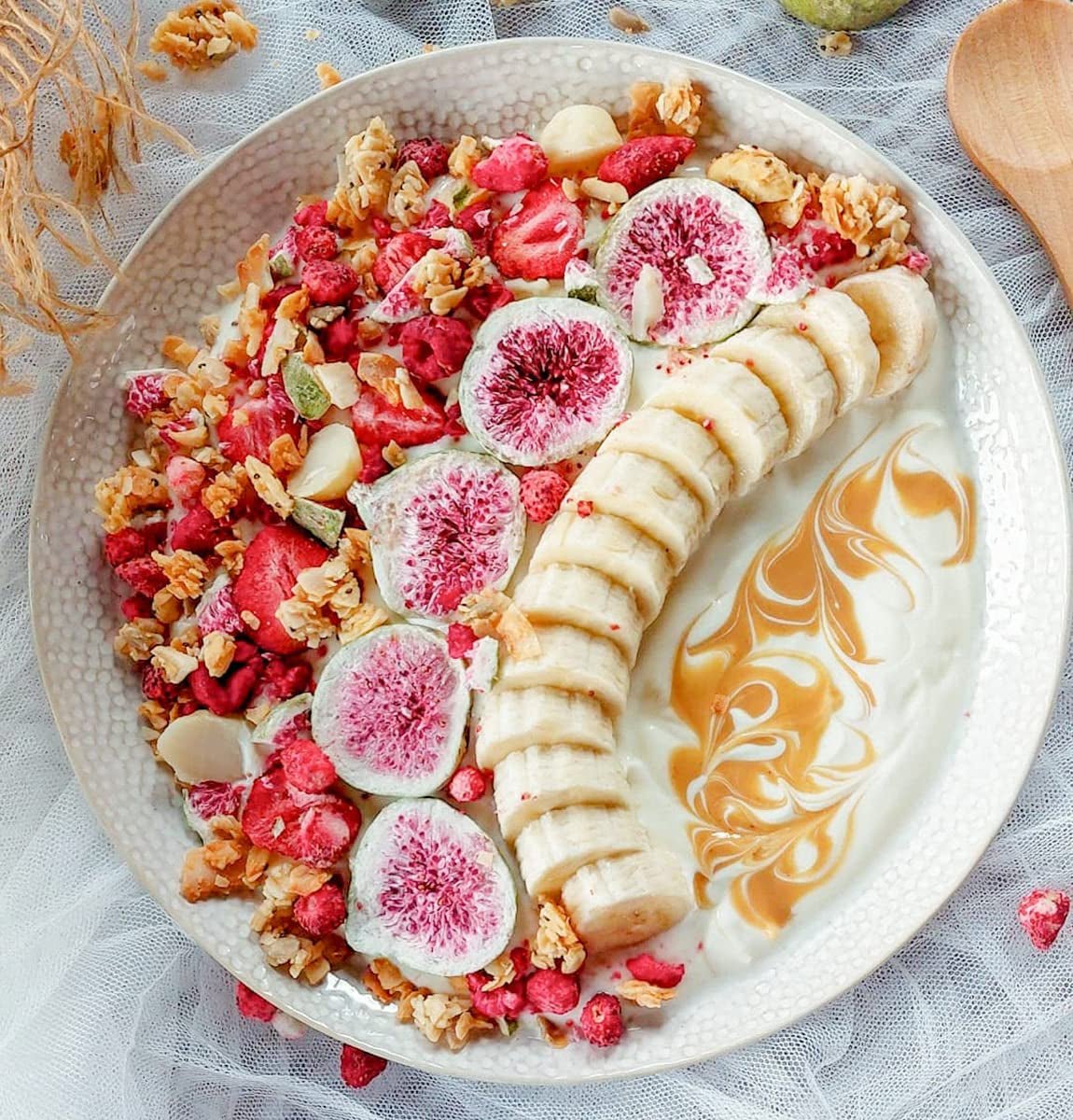 Lyofilizované fíky BRIX | Přírodní, sušené fíky 95 g | Great Taste Award za sušené ovoce, sušené | Bez GMO, Bezlepkové, Veganské, Zadržené vitamíny Naty Shop Dehydratované produkty