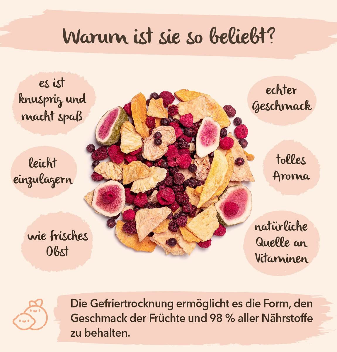 Lyofilizované fíky BRIX | Přírodní, sušené fíky 95 g | Great Taste Award za sušené ovoce, sušené | Bez GMO, Bezlepkové, Veganské, Zadržené vitamíny Naty Shop Dehydratované produkty