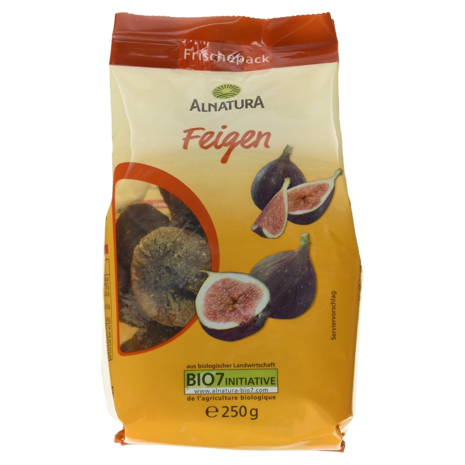 Organické sušené fíky, 250g Dehydrované produkty Naty Shop Výchozí název