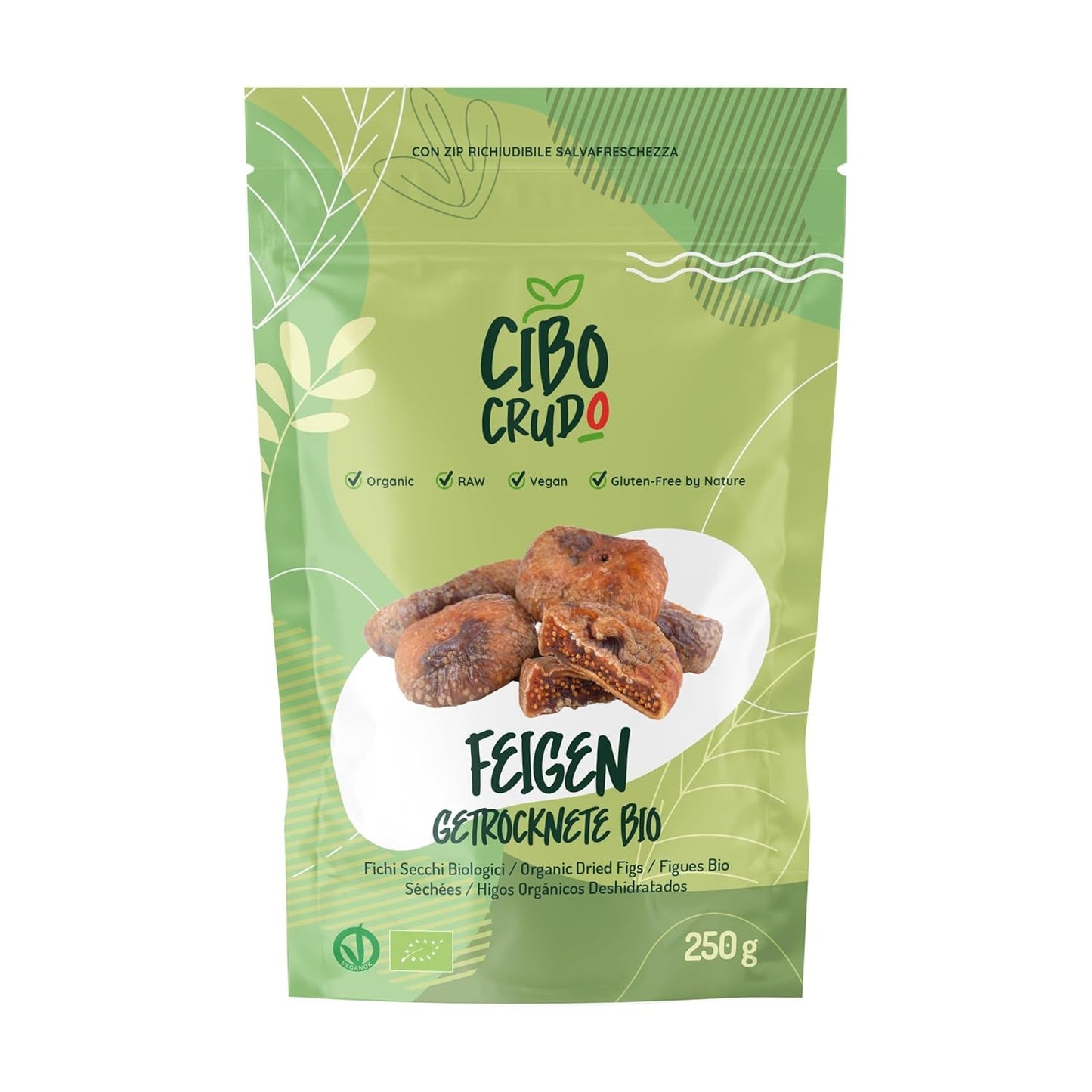 Neslazené bio sušené fíky - 250g. Sušené turecké fíky neslazené. Vysoce kvalitní přírodní produkt. Organické sušené fíky. Naty Shop dehydratované produkty 250 G (1 balení)