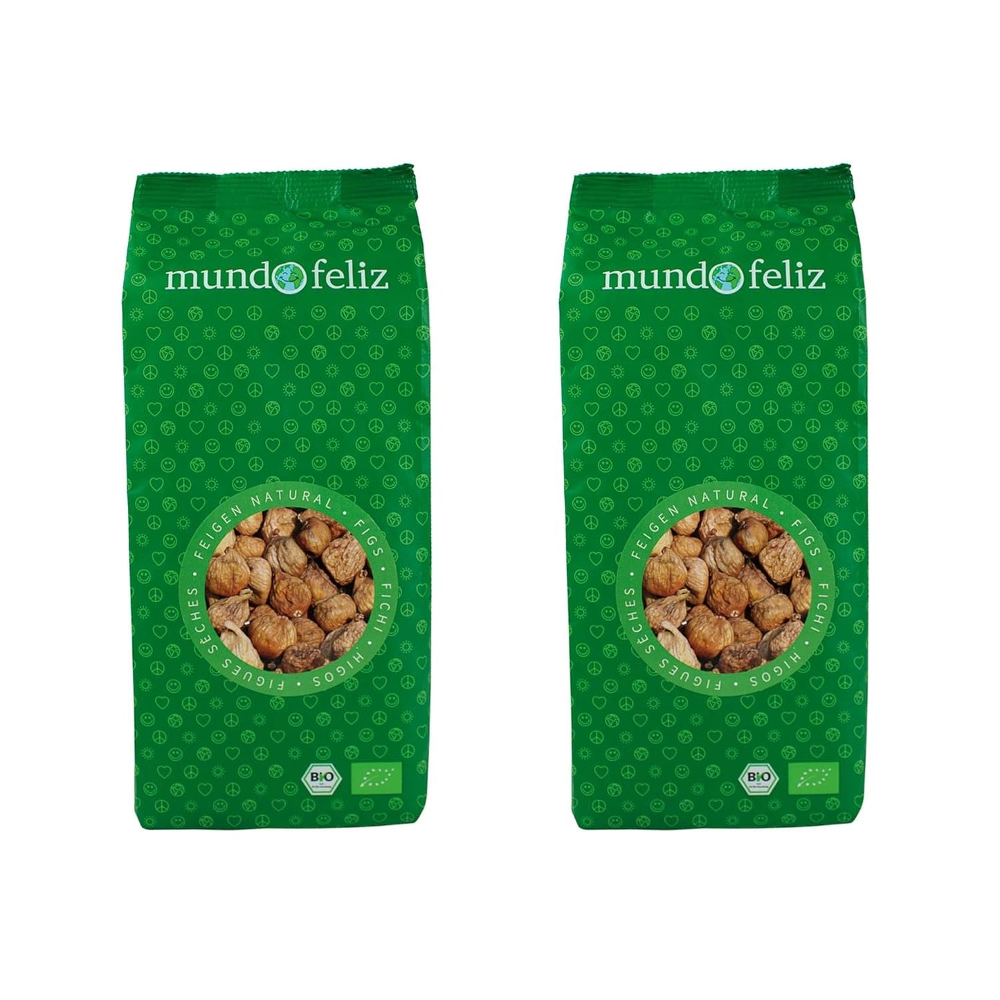 Mundo Feliz Sušené fíky z ekologického zemědělství, 2 x 500 g Sušené produkty Naty Shop Výchozí název