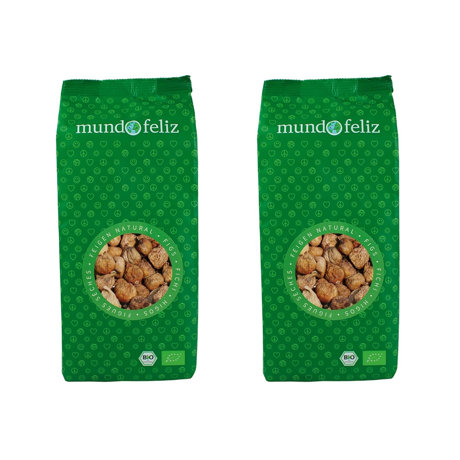 Mundo Feliz Sušené fíky z ekologického zemědělství, 2 x 500 g Sušené produkty Naty Shop Výchozí název