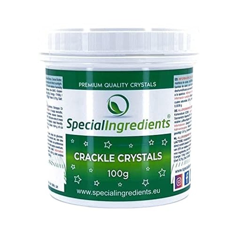 Speciální ingredience Crackle Crystals Crackle 500g Nejvyšší kvalita, bez GMO, ideální pro dorty, sladkosti a zmrzlinu Naty Shop Cukrová pasta 100G