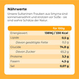 Sultanas rozinky 1kg | Smyrna Rozinka | Sušené rozinky Sultanas z Izmiru | 100% tureckého původu | Kvalitní občerstvení | ve vláknině ze sušených hroznů | Dehydrované produkty Naty Shop